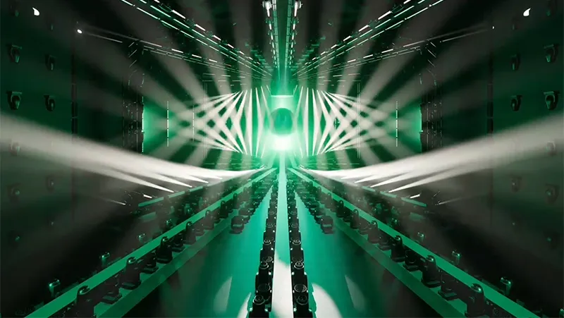 Espectáculo de luces 'HALO' en GETshow 2024 